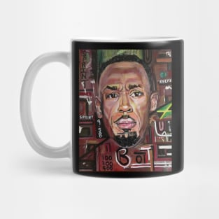 Usain Bolt, GOAT, Wall art Mug